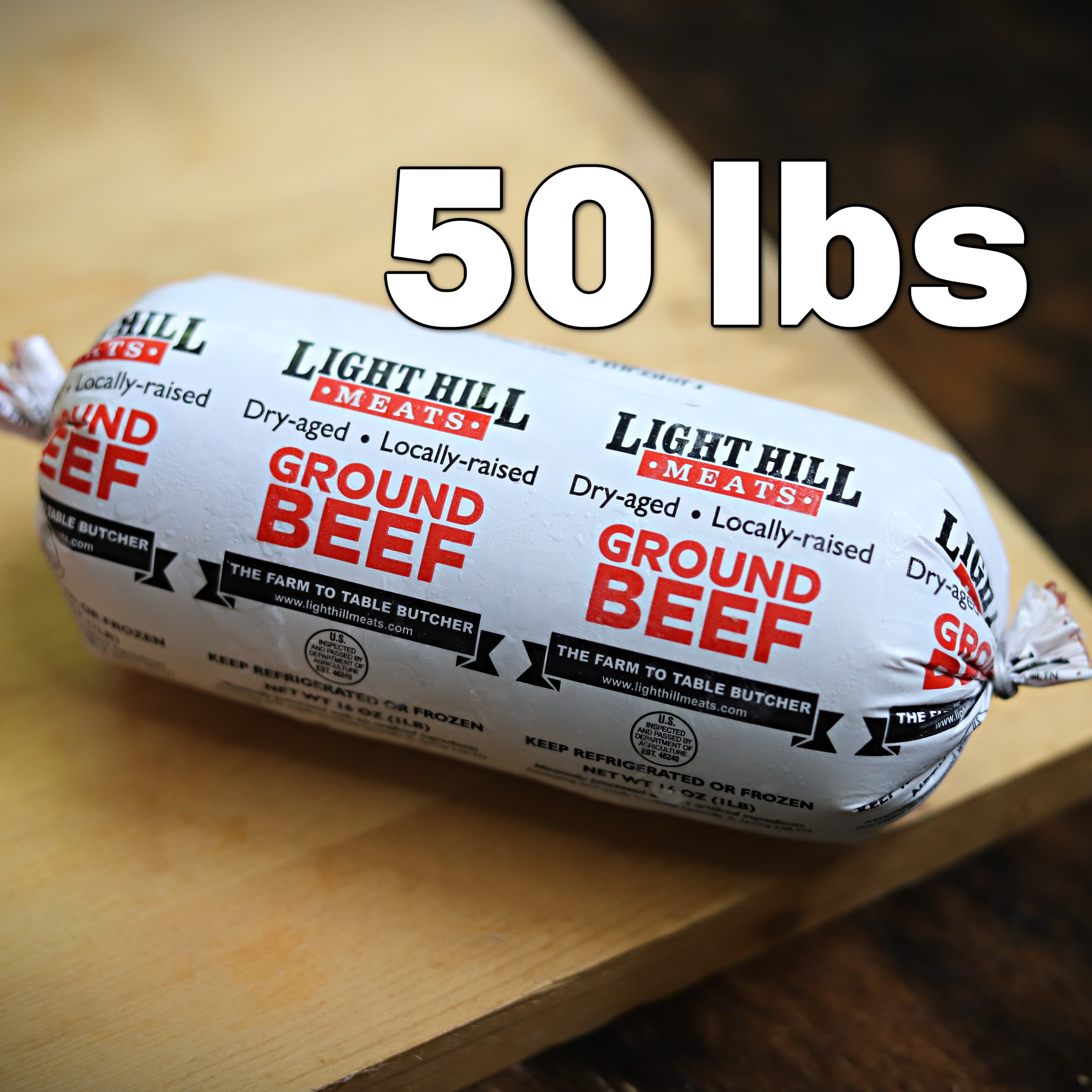 Light Hill Meats Bulk Local Ground Beef Box