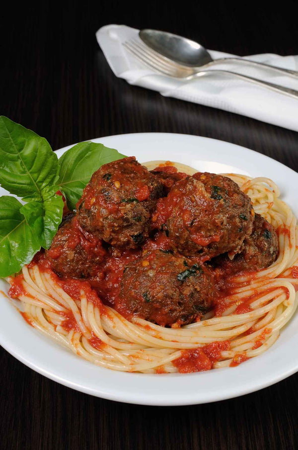 Classic Ground Beef Meatballs with Italian Noodles
