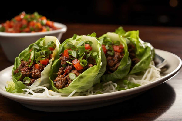 Lettuce Wraps with Spicy Ground Beef