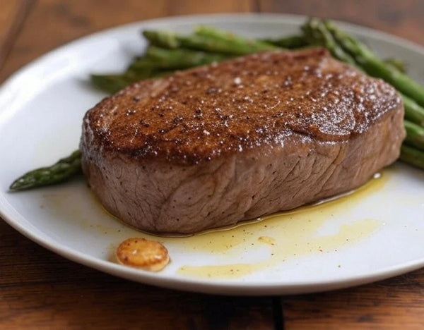 Garlic Herb Sirloin with Roasted Asparagus